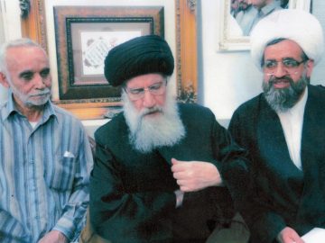 حضور آیت الله فاطمی نیا در مسجد رکن الملک سال ۱۳۹۰
