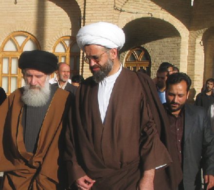 حضور آیت الله فاطمی نیا